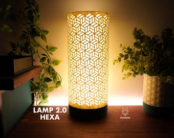 3D-geprinte hexa-ledlamp: geometrisch modern omgevingslicht