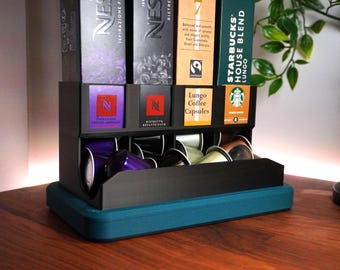 Nespresso Standard Pod Holder – Modern Coffee Capsule Organizer, Standard or Slotted Base