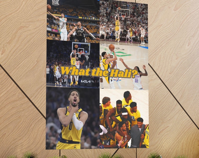 Featured listing image: Tyrese Haliburton Poster: Indiana Pacers NBA Playoffs Wall Art