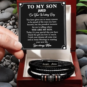 Bracciale Con Perline Di Amazzonite Per Nuora – Regalo Emozionale Con Messaggio Per Matrimonio O Compleanno