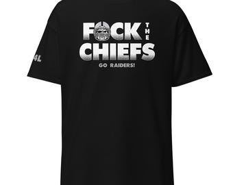 Raiders "F*** The Chiefs" t-shirt med RN4L-etikett på ärmen