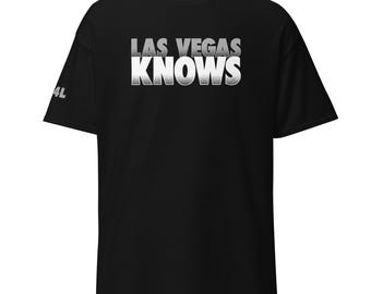 Raiders "Vegas Knows" T-shirt, w/ RN4L sleeve tag