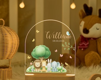 Custom Baby Night Light, Personalized Night Light, Baby Night Light, Nursery Lamp, 1st birthday gift