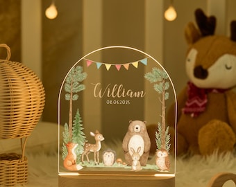 Baby Nachtlicht, Tiere Nachttischlampe, Baby Mädchen Nachtlicht, Kinderzimmer Lampe, Baby Geschenk, Geburtstagsgeschenke für Kinder
