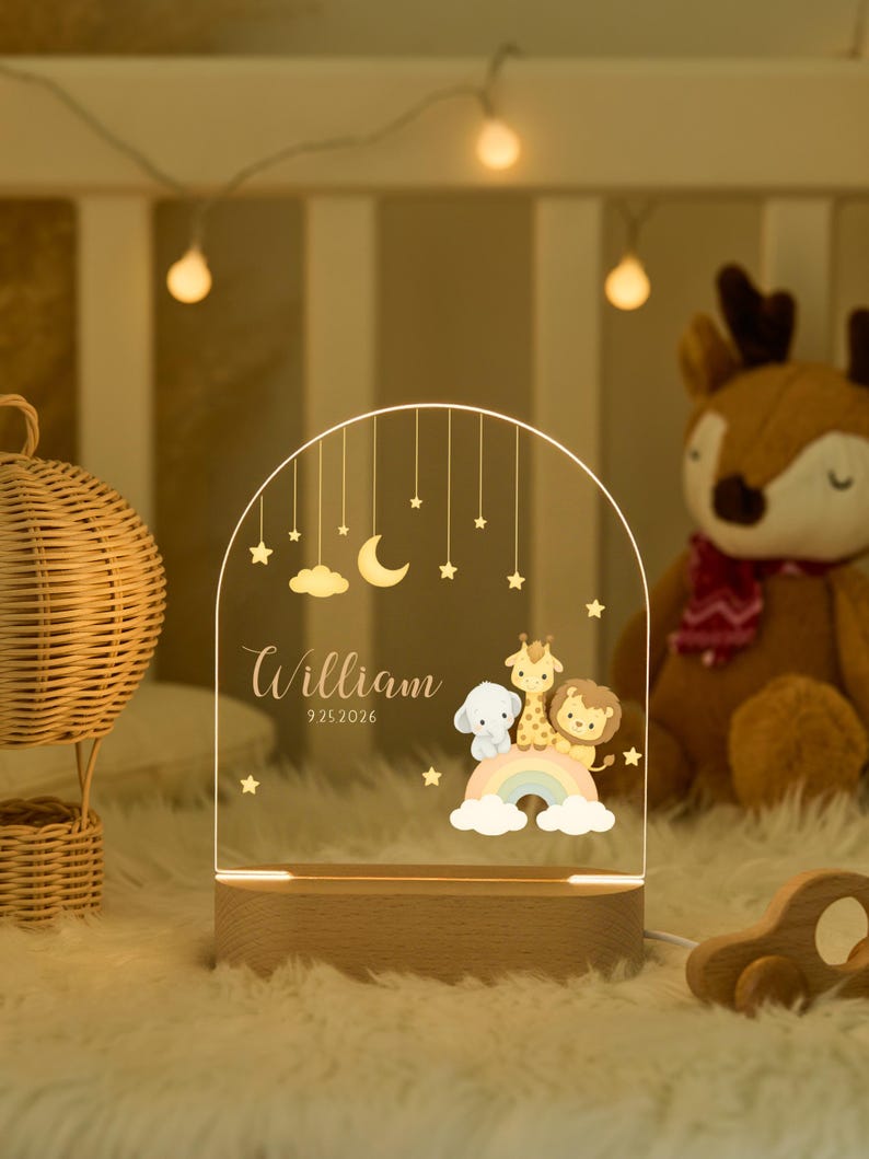 Custom Baby Night Light, Personalized Night Light, Baby Night Light ...
