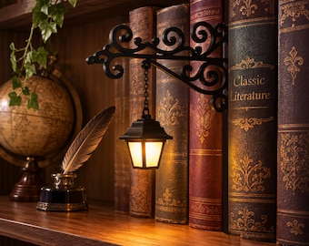 Personalized Book Tavern Lamp, Custom Bookshelf Light, Book Nook Decor, BookTok Gift, Cozy Library Lamp, Book Lover Gift