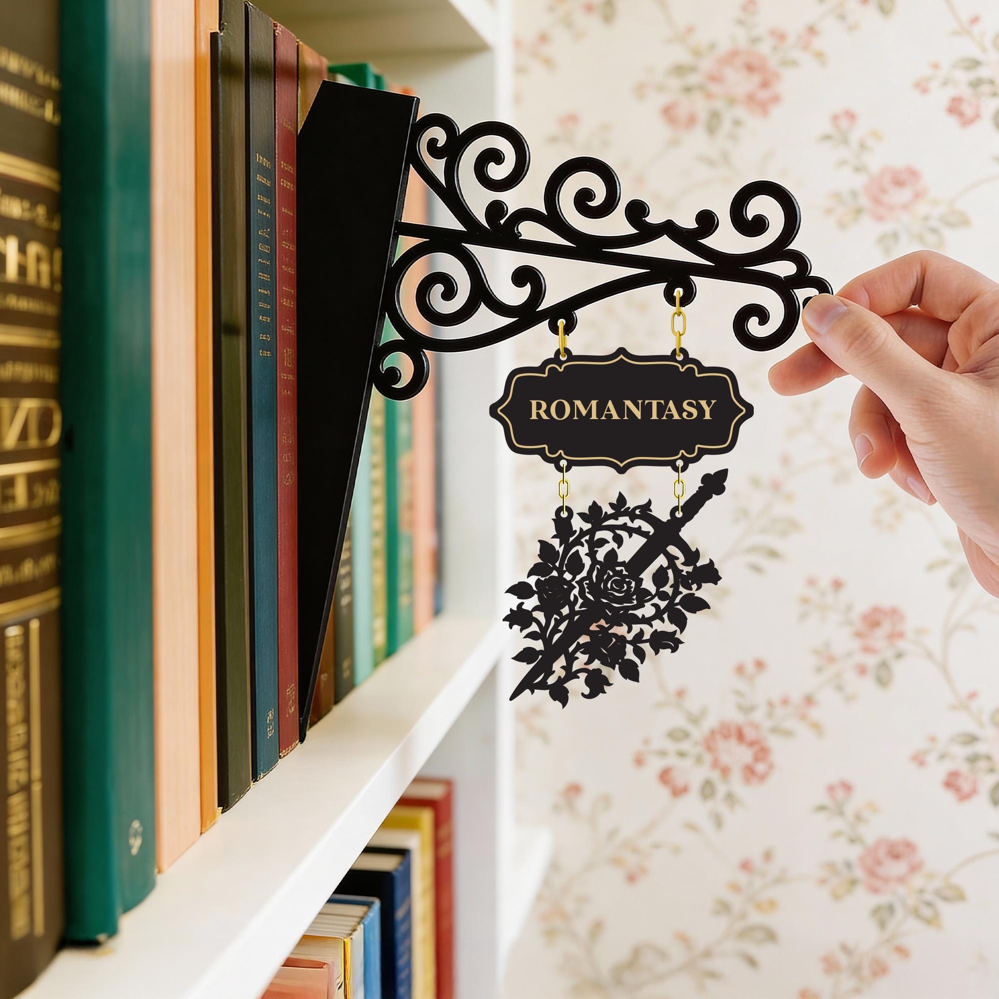 New Book Series Sign Personalized Book Genre Sign, Custom Library Decor, Book Nook Decor - Etsy