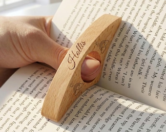 Personalized Book Page Holder, Custom Book Club Bookmark Gift,  Customizable Name Bookmark With Cute Icon, Gift For Mom