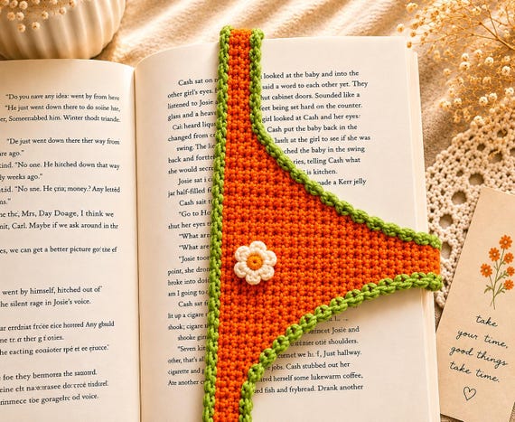 BookTok Viral Crochet Bookmark, Funny Panty Bookmark for Readers, Handmade Bookish Gift