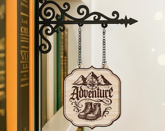 Personalised Book Tavern Sign, Custom Library Divider, BookTok Gift, Book Genre Organiser, Book Lover Decor, Fantasy Book Gift