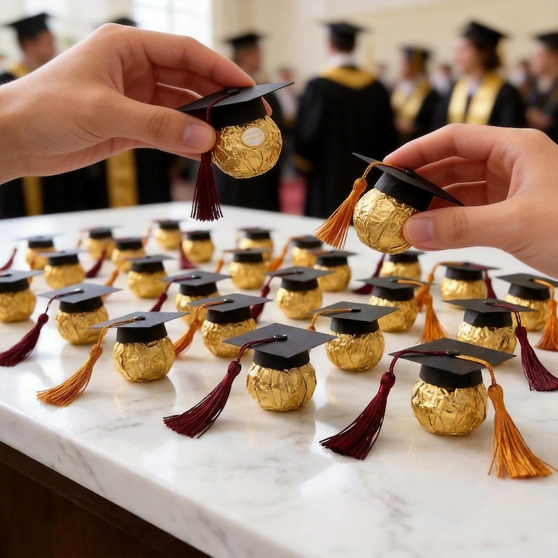 Ferrero Rocher Graduation Cap Toppers – Tiny Hats, Big Achievement ...