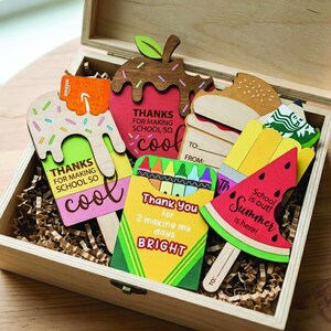 Personalized Teacher Gift Card Holder – Custom Name Wooden Appreciation Gift, End of Year Thank You Keepsake