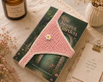 BookTok Viral Crochet Bookmark, Funny Panty Bookmark for Readers, Handmade Bookish Gift