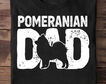 Pommerschen Papa Hundeliebhaber Lustiges Pom Hundebesitzer Vater Papa Pommern T-Shirt Lustiges Hundeliebhaber Geschenk, niedliches Pom T-Shirt, Pommern Geschenke