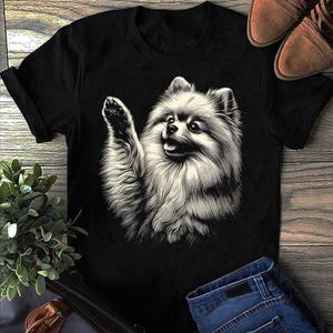 Pomeranian T-shirt - Rolig hundälskare, söt pomeranian, Pomeranian-present, rolig pomeranian, pomeranian-t-shirt bild 2