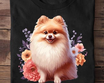 Pommerschen Liebhaber Pommern T-Shirt - lustiges Hunde-Liebhaber-Geschenk, niedliches Pom T-Shirt, Pommern Geschenke, Pommern lustig