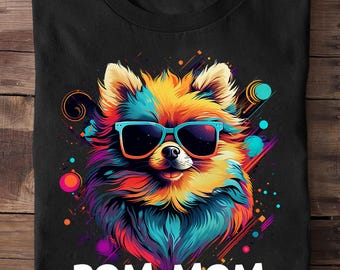 Damen Pommern Mutter Hund Pommern T-Shirt - Lustiges Hunde-Liebhaber-Geschenk, niedliches Pom T-Shirt, Pommern Geschenke, Pommern lustig
