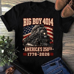 Big Boy 4014 Vintage Steam Locomotive Railroad Train Engine Train T Shirt Conductor Gift, Steam Engine, Train Lover Gift, Railroad Shirt