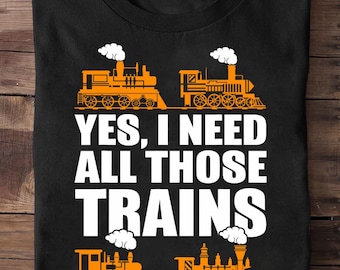 Funny Train Collector T-Shirt: Train Lover Gift