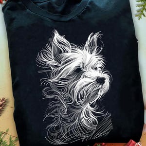 Yorkshire terrier hund älskare enkel skiss Yorkshire terrier män kvinnor Yorkshire terrier t-shirt, rolig Yorkshire terrier, Yorkshire terrier gåvor, Yorkshire älskare