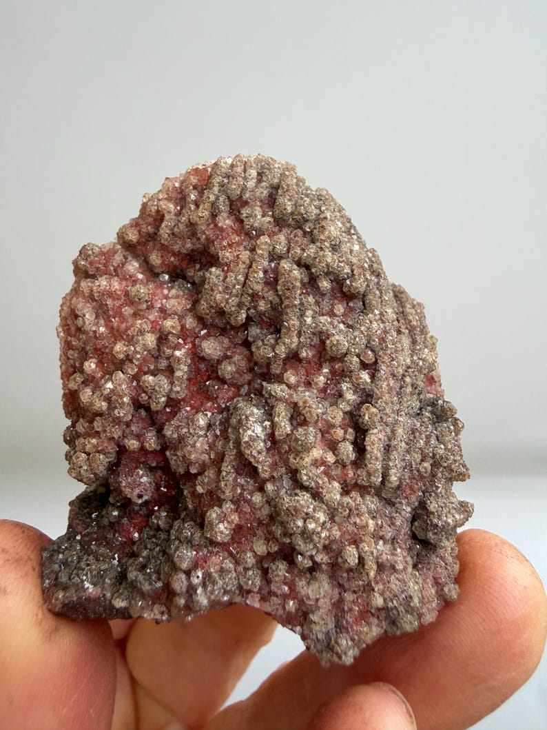 Red Botryoidal Chalcedony With Druzy Quartz – El Potosí Mine Mexico ...