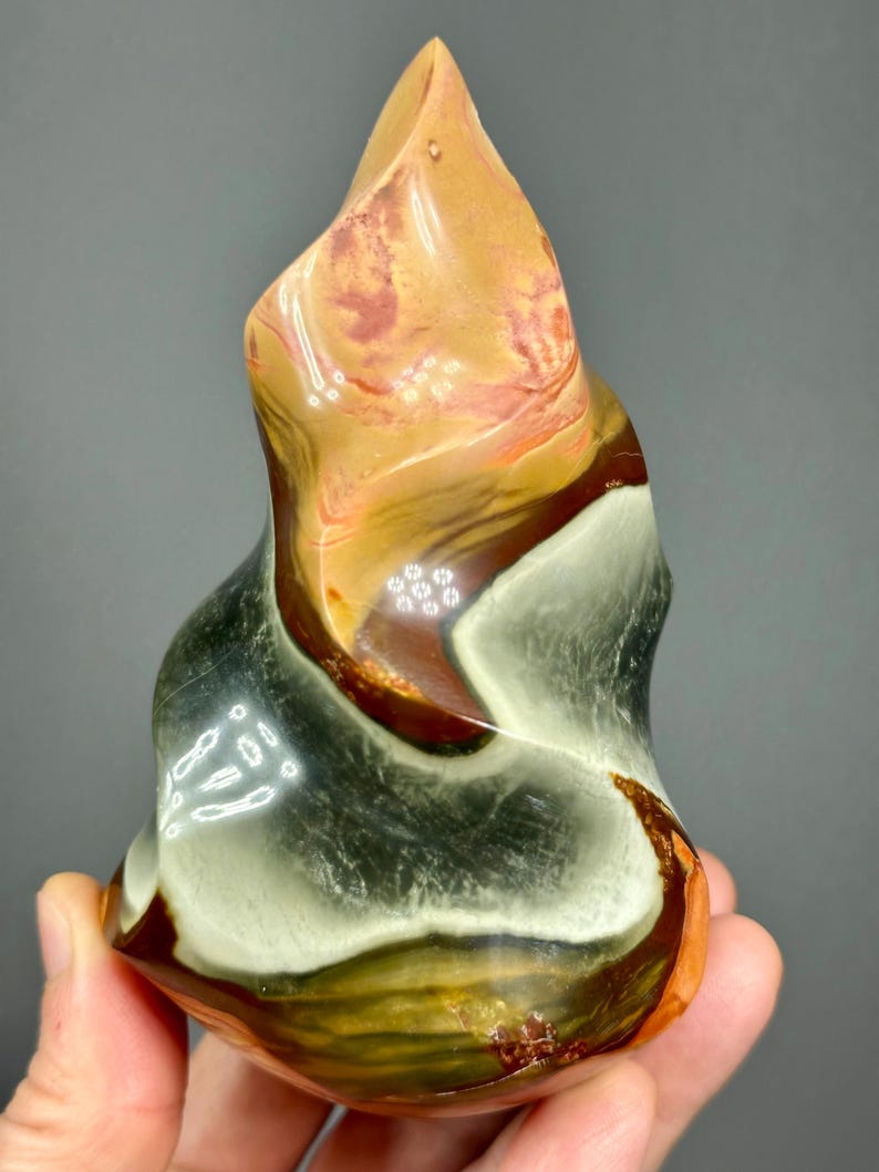 Polychrome Jasper Flame - Madagascar Polished Specimen image 1