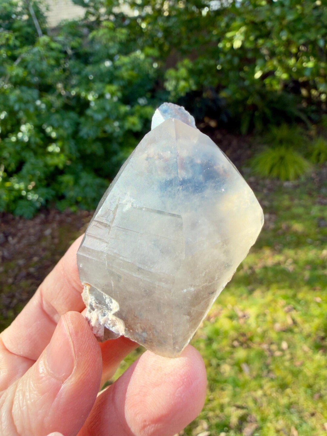 Foitite-included Quartz With Secondary Quartz Growth | Rare Blue-gray ...