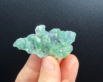 Erongo Fluorite with Mica – Green & Purple Fluorite Crystals – Namibia Mineral Specimen