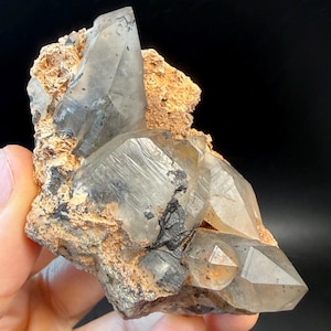 Foitite Tourmaline Included Quartz on Feldspar — Erongo Mountains, Namibia | Sparkling Micro Quartz, Collector Specimen