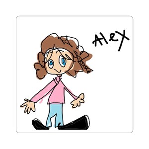 Personalized Kids' Art Kiss-Cut Stickers, Fun Custom Stickers, Unique Gift Ideas, Kids' Room Decor, Laptop Stickers, Personalized Name [...]