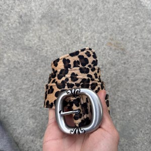 ch style Gürtel cross y2k Leopard Gepard print trendy e4