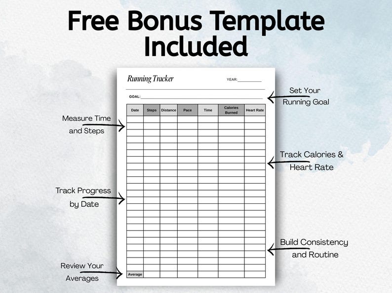 Printable Monthly Steps Tracker Template | Daily Steps Log | Walking ...