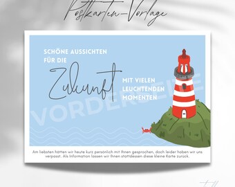 Postcard template for the preaching service "Future Lighthouse"