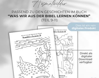 Coloring pages for the book "What We Can Learn from the Bible" Parts 9-11