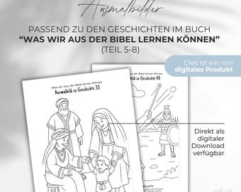 Coloring pages for the book "What We Can Learn from the Bible" Parts 5-8