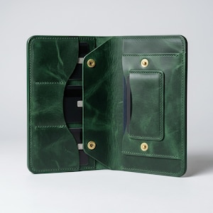 Leather Wallet Pattern Passport Holder PDF_Travel Document Holder Template (A4 Downaload)