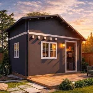 Laila Cabin Blueprint: 14.5x11 Tiny House DIY Floor Plan (Instant Download)