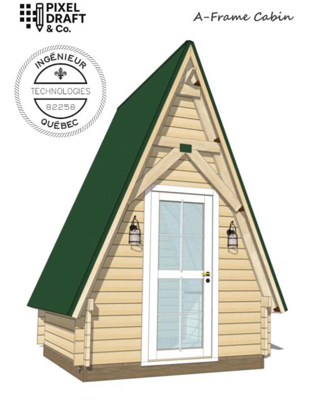 DIY A-frame Cabin Plans | Small Backyard Studio Build Guide | 10x12 ...