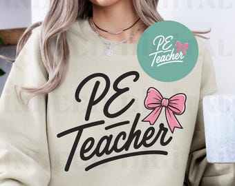 Idrottslärare PNG | Tillbaka till skolan T-shirt, tränartröja digital nedladdning för skolanda