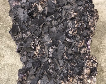 8 pound Plate of Fluorite Crystals from Harding County ILL.