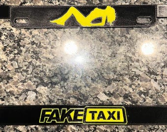 Custom license plate frame
