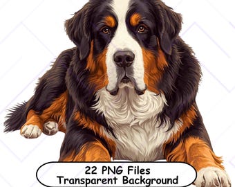 Dog Clipart Set | 22 High-Resolution PNG Files (Digital Download)