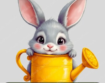 Whimsical Bunny PNG Clipart | 37 High-Res Designs (Digital Download)