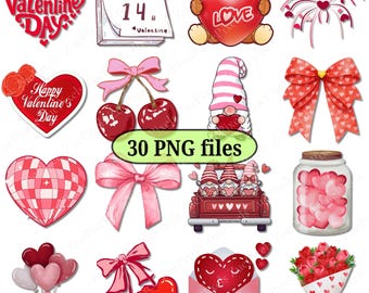 Valentine PNG Clipart - 300 DPI Digital Download for Crafts