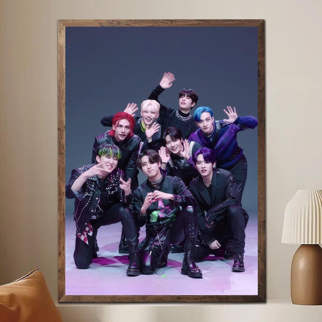 Stray Kids Group Photo, Kpop Wall Art, Stay Fan Gift, No Framed - Etsy