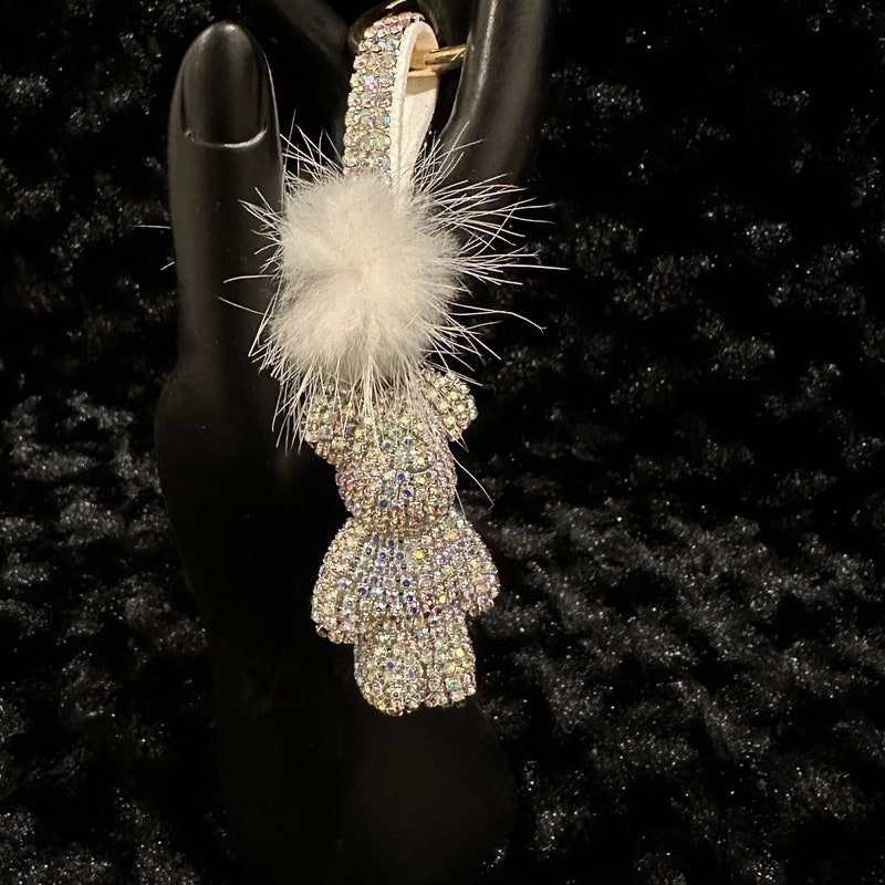 Rhinestone Keychain - Etsy