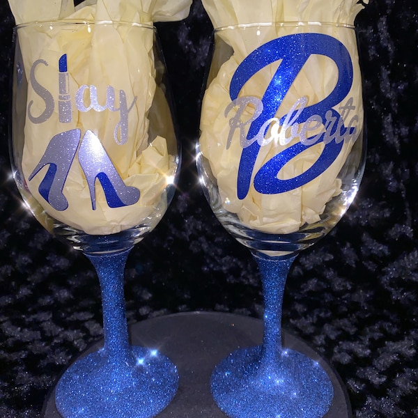 Glitter Wine Glass