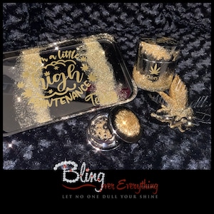Custom Rolling Glitter Tray Set