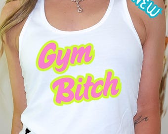 Gym B Racerback Tank Top - Weightlifting, Fitness