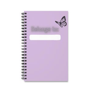 Butterfly Spiral Journal | Personalized Diary, Writing Notebook, Gift for Students, Creative Journal, Butterfly Lover&#39;s Gift